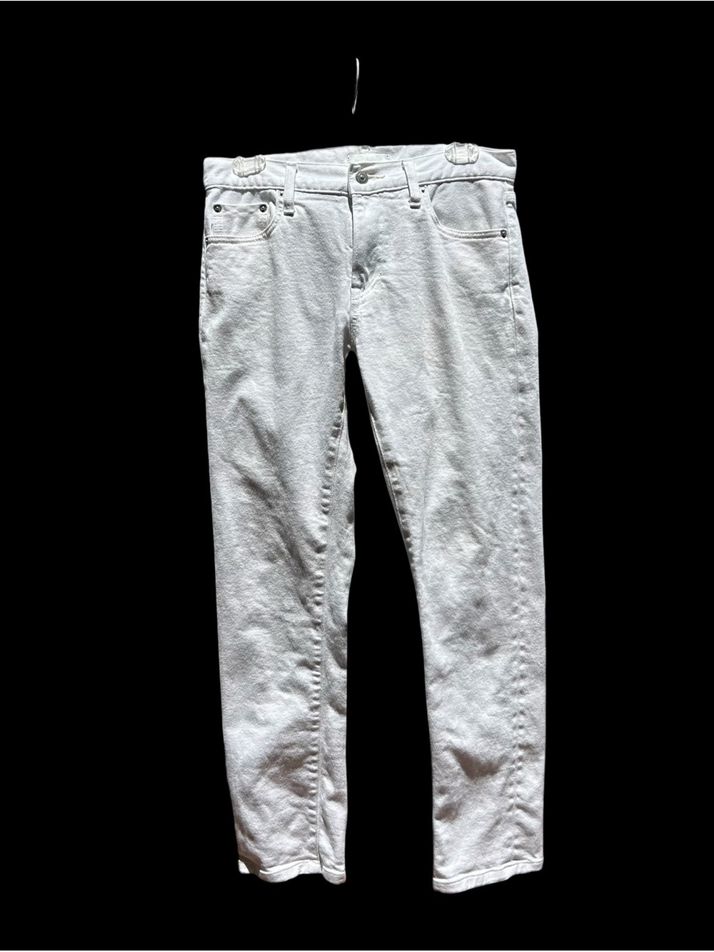 Uniqlo Mens Jeans Denim White 29 x 32"